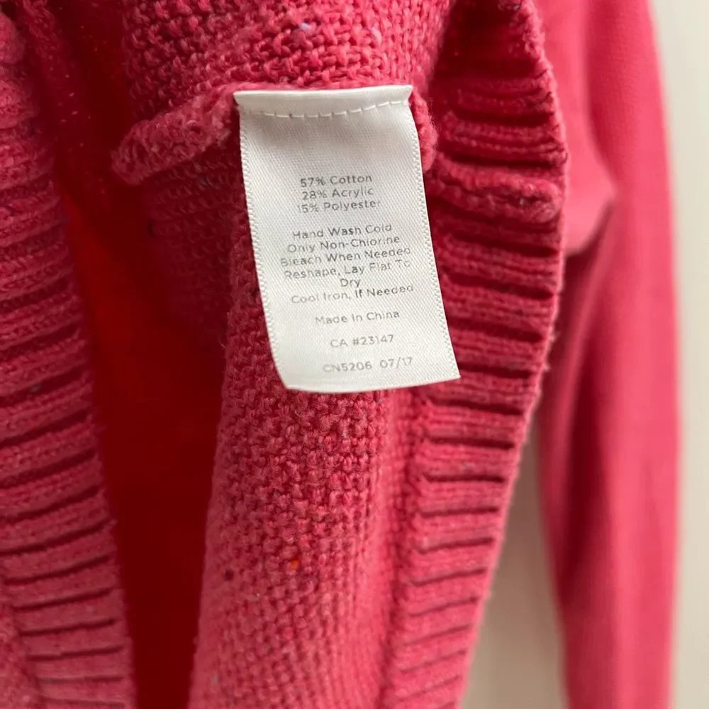 Talbots Tweed Cable Yoke Sweater - Picture 5 of 9